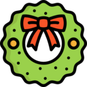 decoration,christmas,ornament,adornment,bow,christmas wreath,wreath